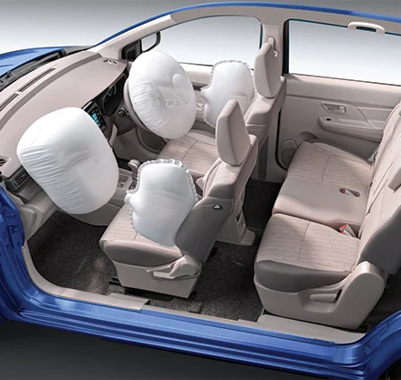 dual front airbags